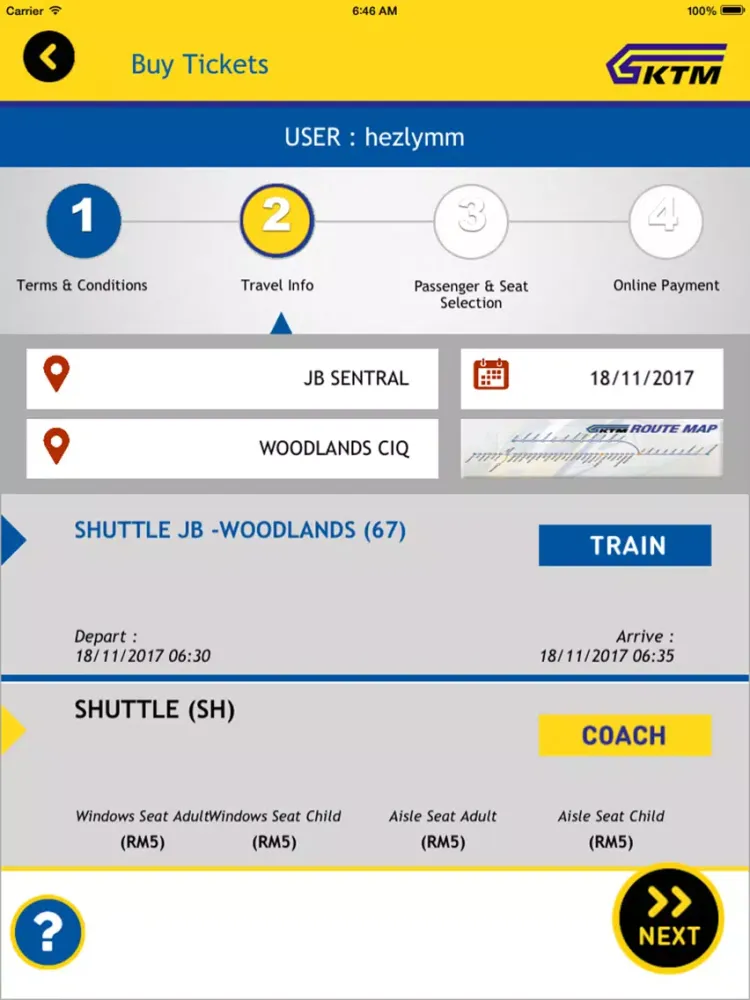 KTMB MobTicket iPad  Ekran Görüntüleri